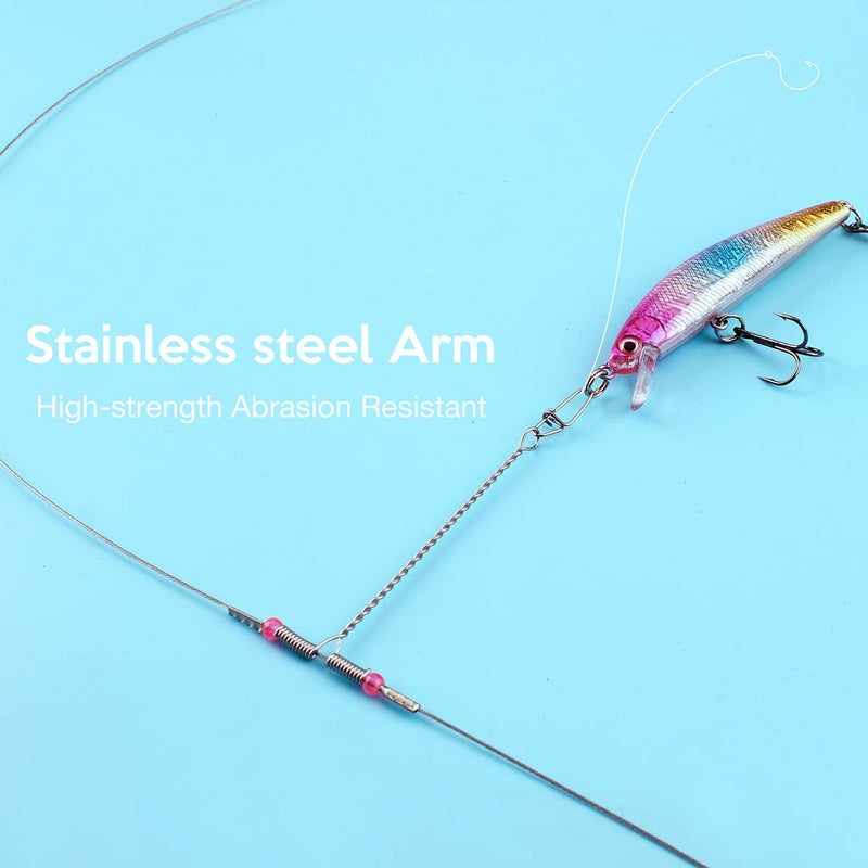 Scotank Black Fishing Leaders, Fishing Tackle, Fish Line, Stainless Steel Wire, Fish Gear Kit, with Swivels Snap Connect, for Lures Bait Rig Or Hooks (3 Size Test 40 Lb) - Image 5